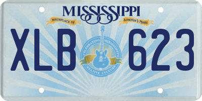 MS license plate XLB623