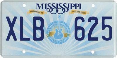 MS license plate XLB625