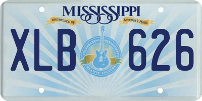 MS license plate XLB626