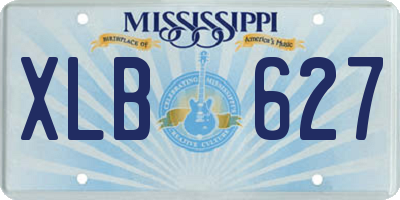 MS license plate XLB627