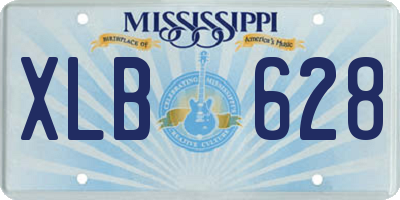 MS license plate XLB628