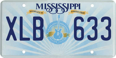 MS license plate XLB633