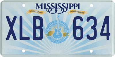MS license plate XLB634