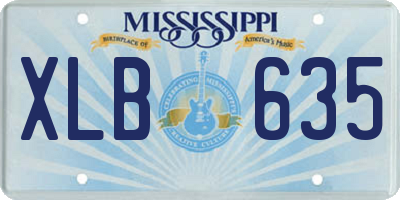 MS license plate XLB635