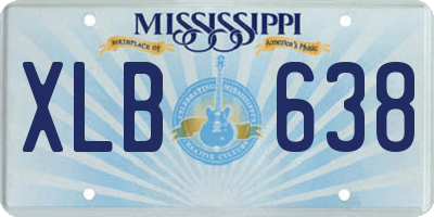 MS license plate XLB638