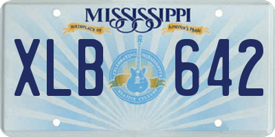 MS license plate XLB642