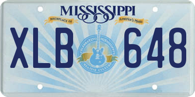 MS license plate XLB648