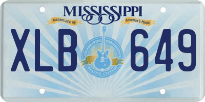 MS license plate XLB649