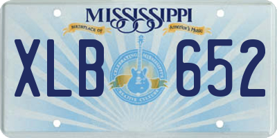 MS license plate XLB652