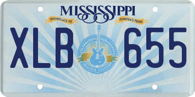 MS license plate XLB655
