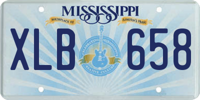 MS license plate XLB658