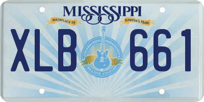 MS license plate XLB661