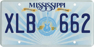MS license plate XLB662