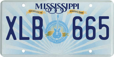 MS license plate XLB665