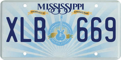 MS license plate XLB669