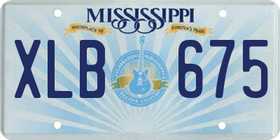 MS license plate XLB675