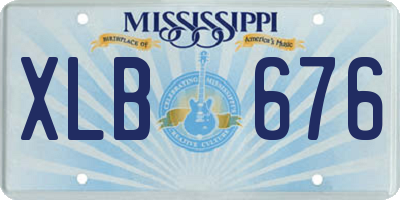 MS license plate XLB676