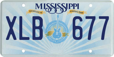 MS license plate XLB677