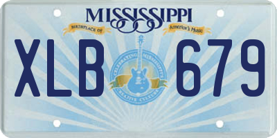 MS license plate XLB679