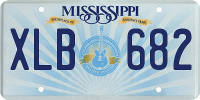 MS license plate XLB682