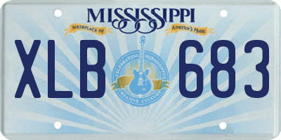 MS license plate XLB683