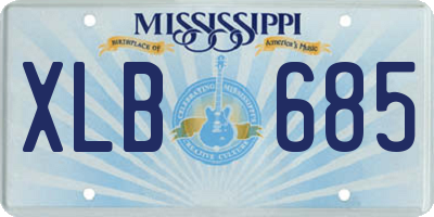 MS license plate XLB685