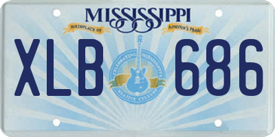 MS license plate XLB686