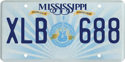 MS license plate XLB688