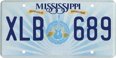 MS license plate XLB689