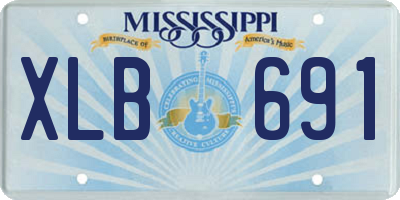 MS license plate XLB691