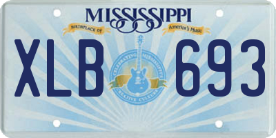 MS license plate XLB693