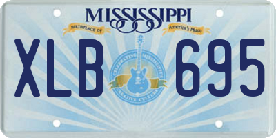 MS license plate XLB695