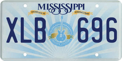 MS license plate XLB696