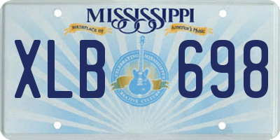 MS license plate XLB698