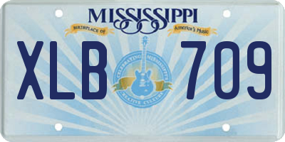 MS license plate XLB709