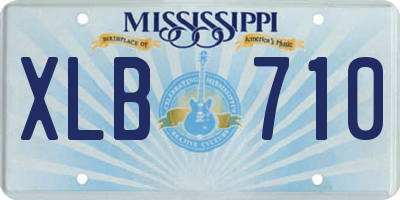 MS license plate XLB710