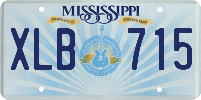 MS license plate XLB715