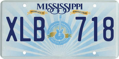 MS license plate XLB718