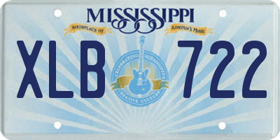 MS license plate XLB722