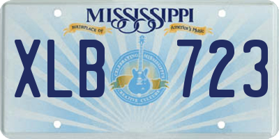 MS license plate XLB723
