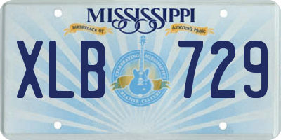 MS license plate XLB729