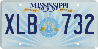 MS license plate XLB732