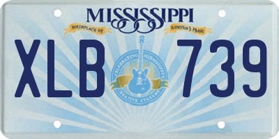 MS license plate XLB739