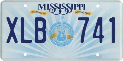 MS license plate XLB741
