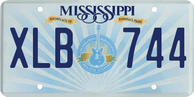 MS license plate XLB744