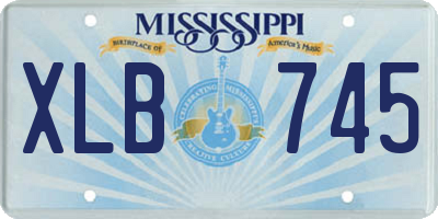 MS license plate XLB745