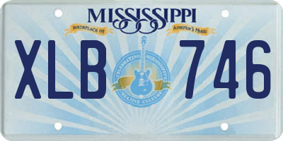 MS license plate XLB746