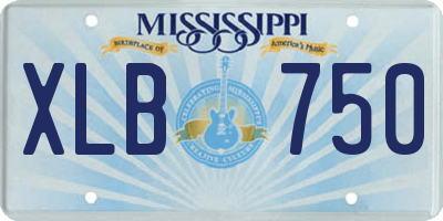 MS license plate XLB750