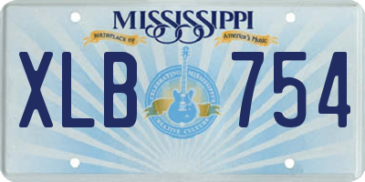 MS license plate XLB754