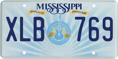 MS license plate XLB769